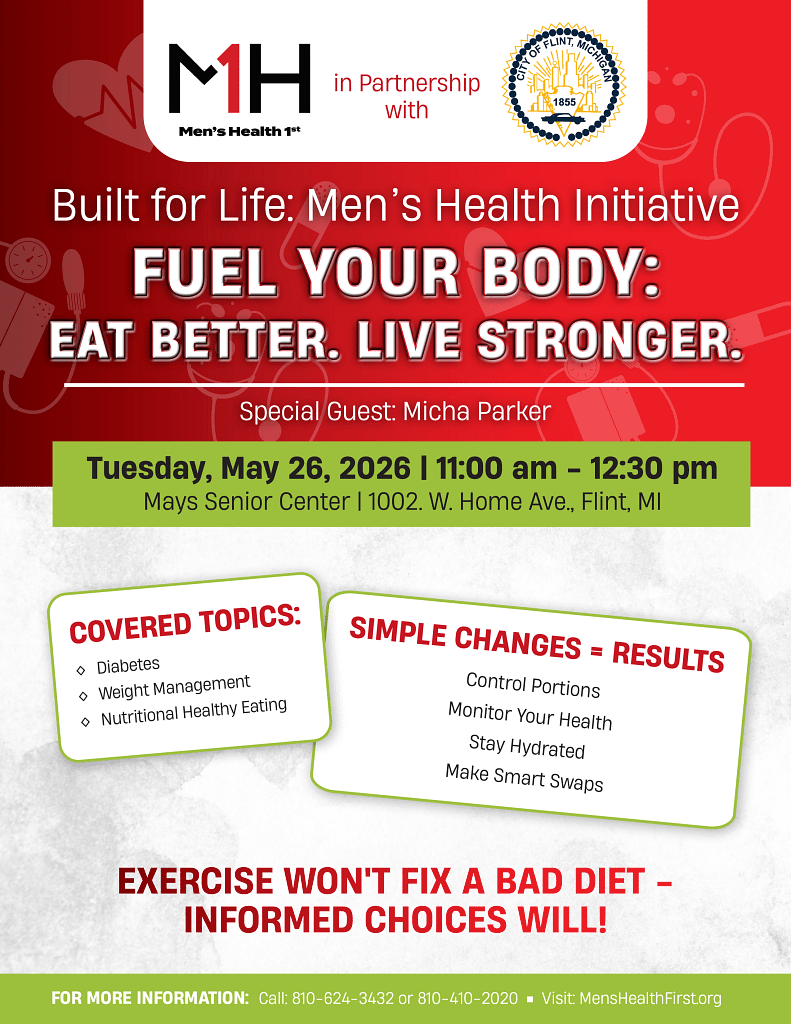 may health event flyer